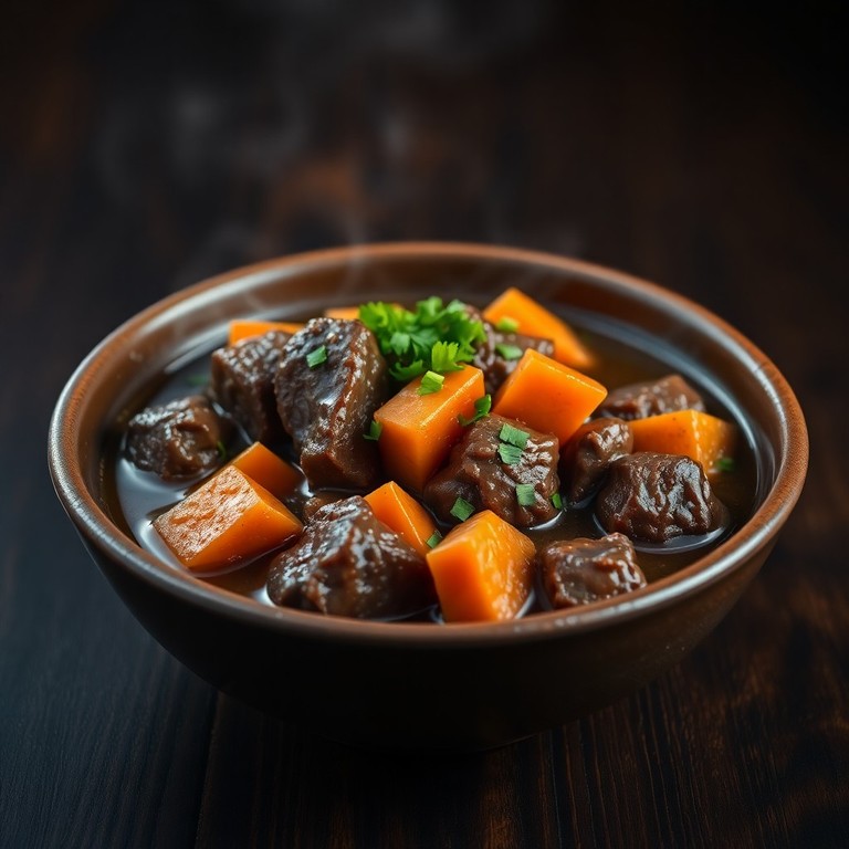 Carne de Panela para Duas Pessoas com Cenoura e Ervas Frescas