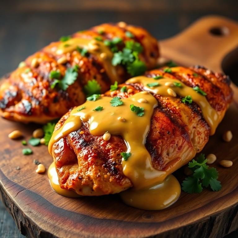 Cordon Bleu con Salsa Cremosa de Cacahuate