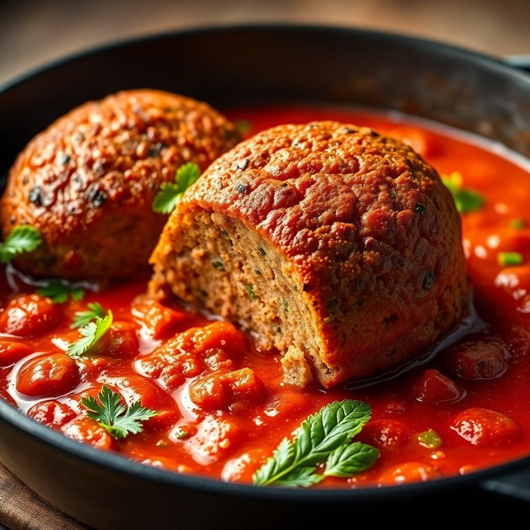 Polpettone Classico in Padella con Erbe Aromatiche