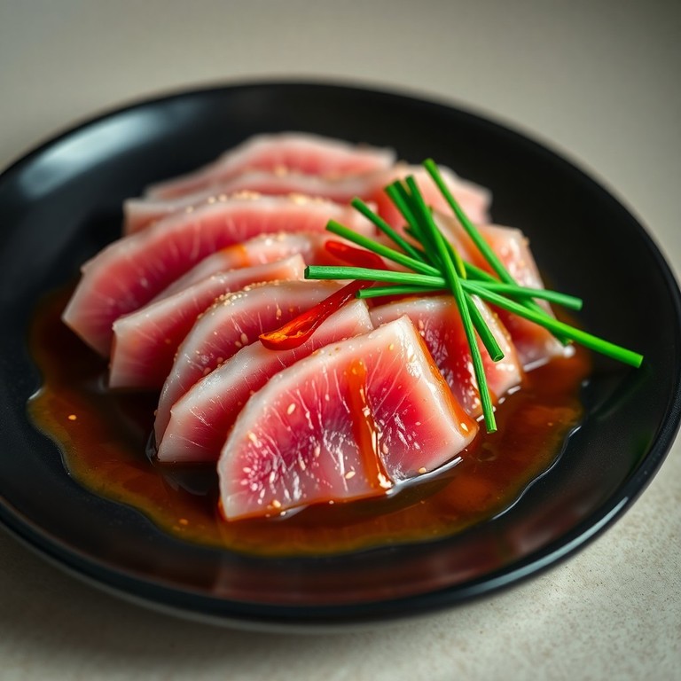 Tataki de Atún con Salsa de Soja y Jengibre