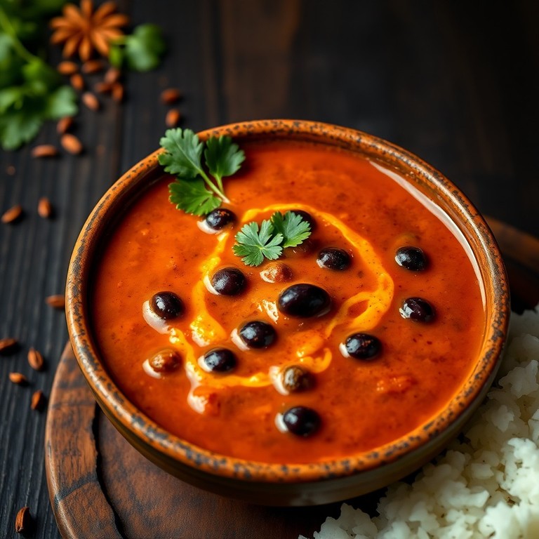 Spicy South Indian Black Bean Curry