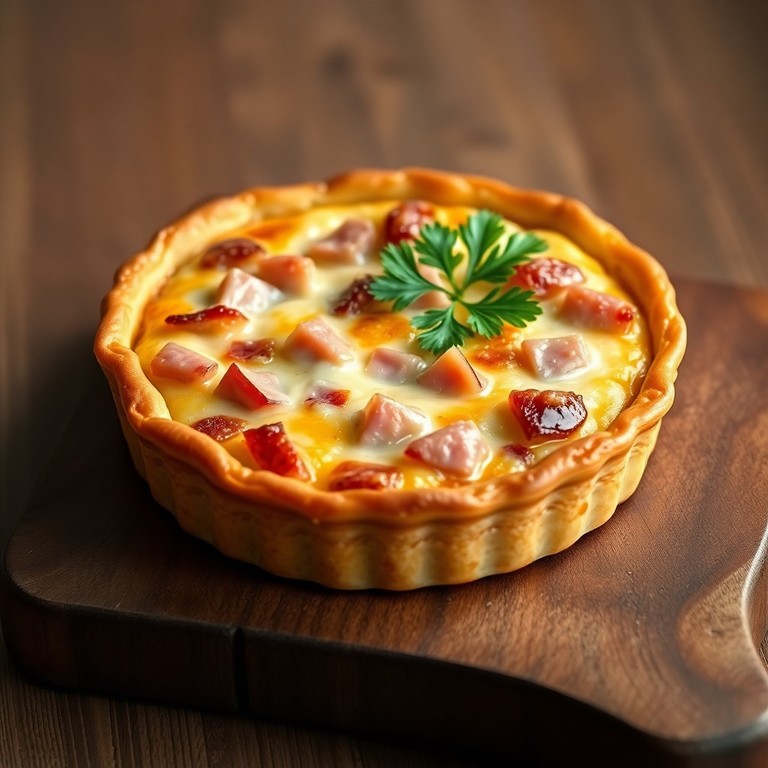 Quiche Clássica de Presunto e Queijo