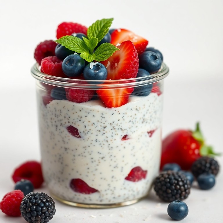 Veganer Chia-Vanille-Pudding mit Seidentofu