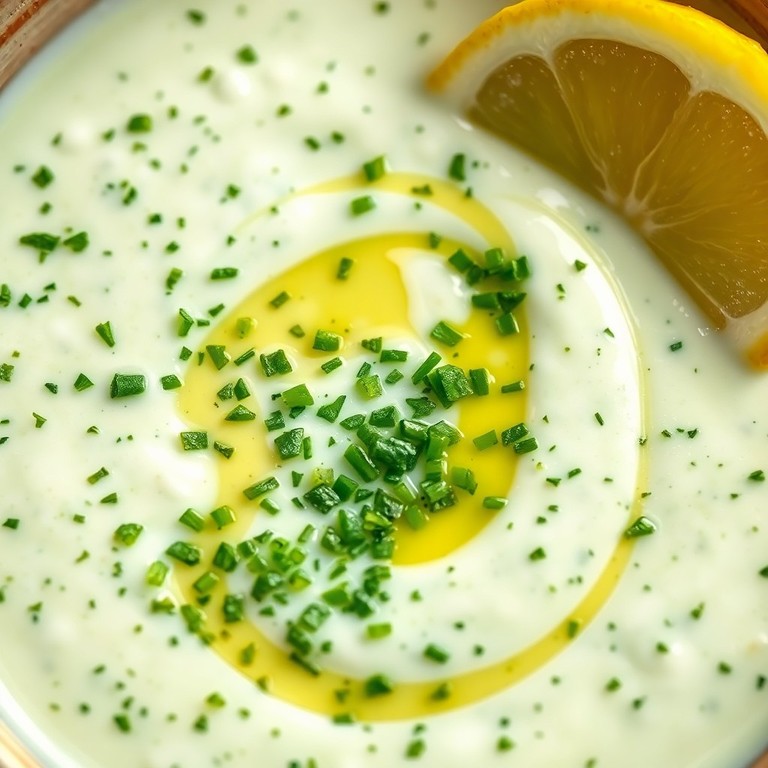 Sauce Crémeuse au Yaourt et aux Herbes Fraîches