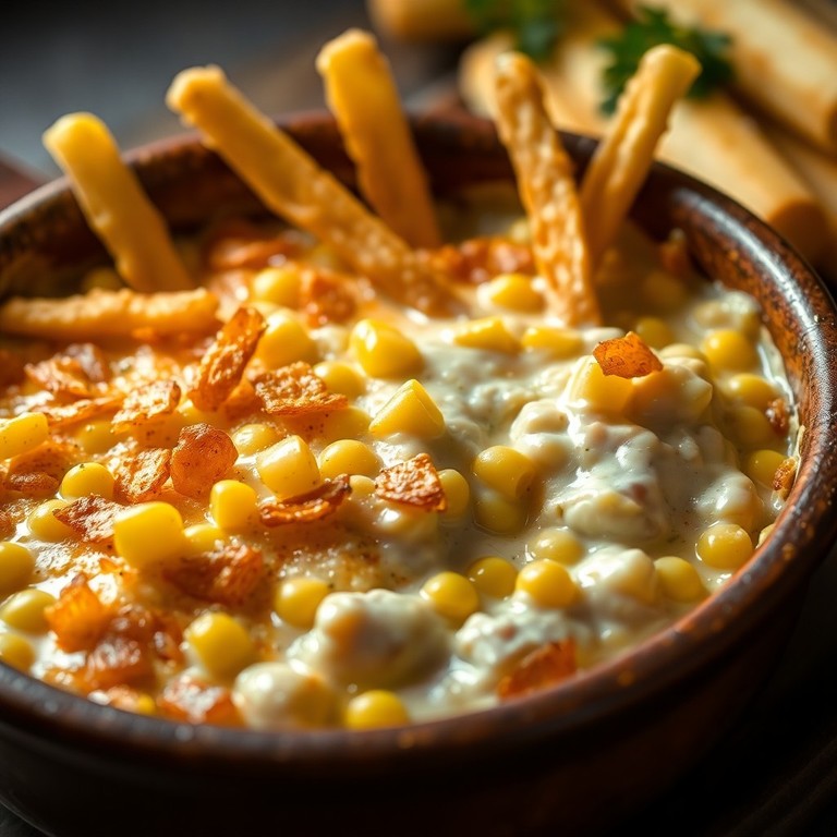Frango Cremoso com Milho e Queijo ao Estilo Fricassê