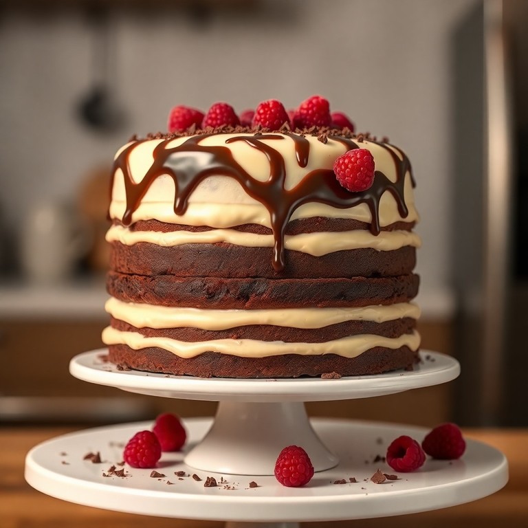 Bolo Clássico de Três Chocolates