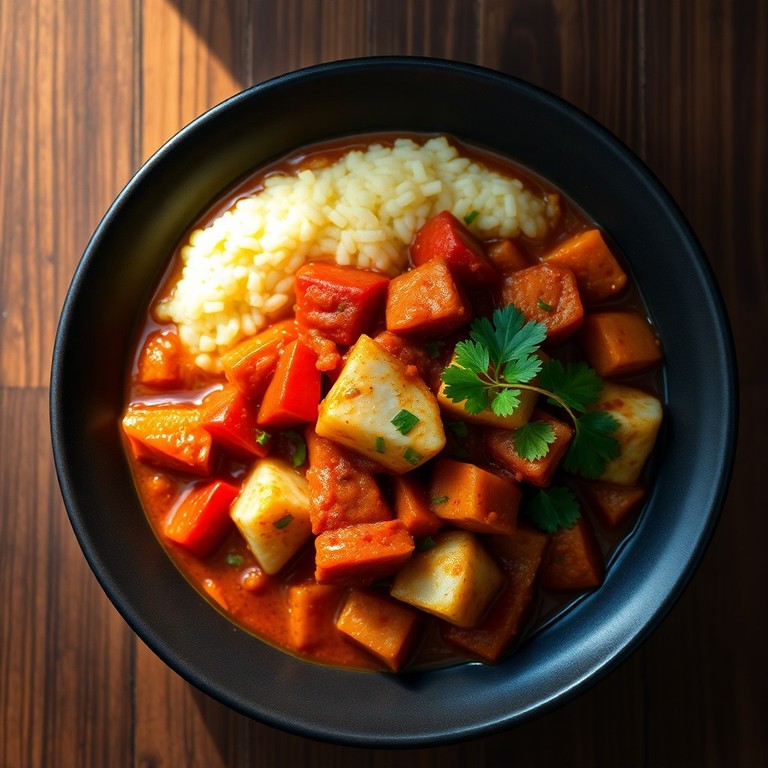 Hearty Fish Stew with Soft Ugali