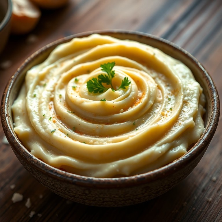 Puré de Papa con Ajo Asado y Parmesano