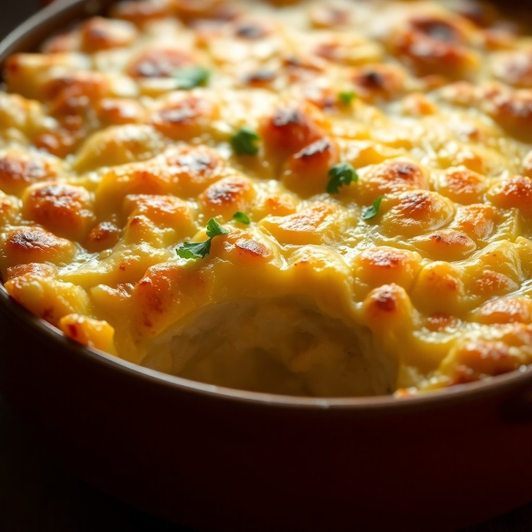 Puré de Papa Gratinado con Queso Dorado