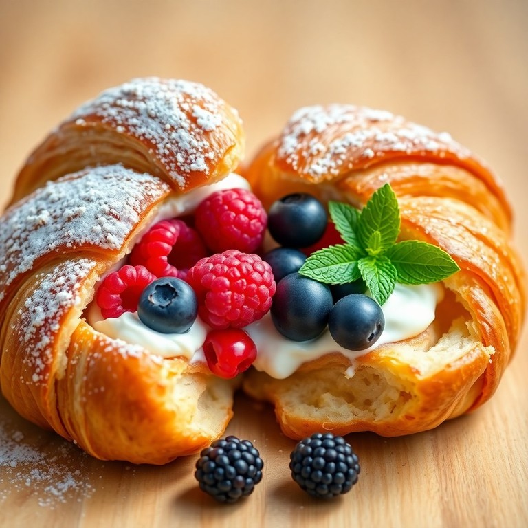 Croissant de Frutas Silvestres y Queso Crema