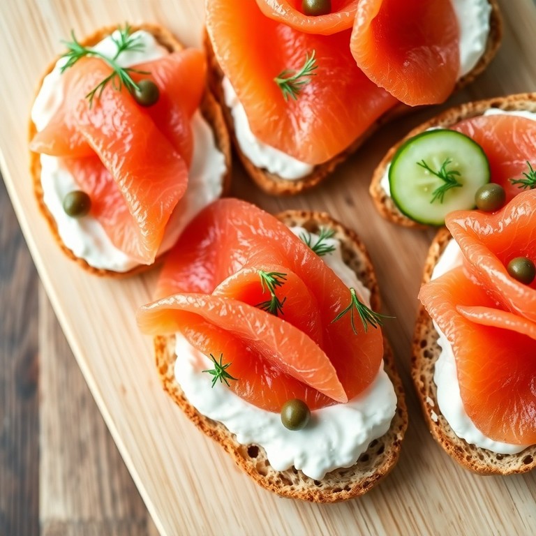Tostadas de Salmón y Eneldo al Estilo Nórdico