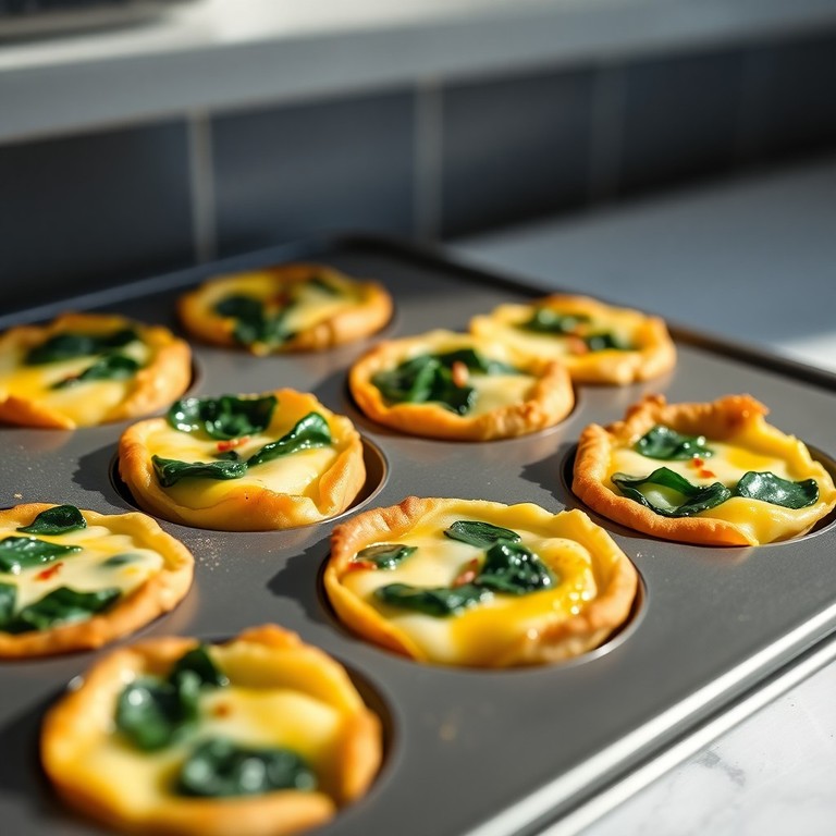 Spinach and Cheese Vegetarian Breakfast Egg Cups