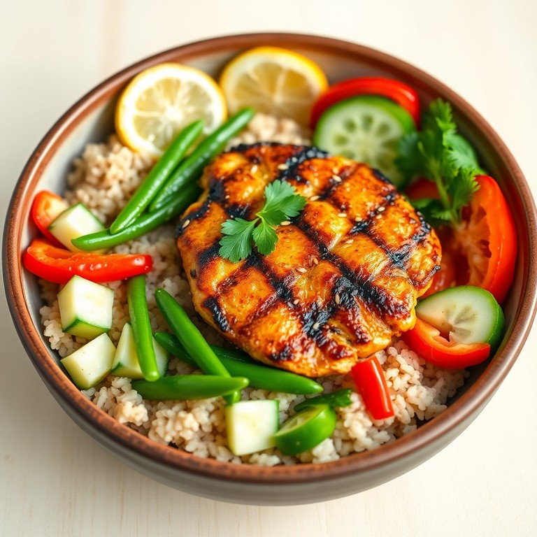 Buddha Bowl Coloré au Poulet Mariné