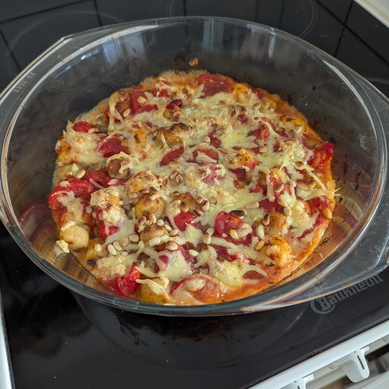 Gnocchi-Tomaten-Auflauf