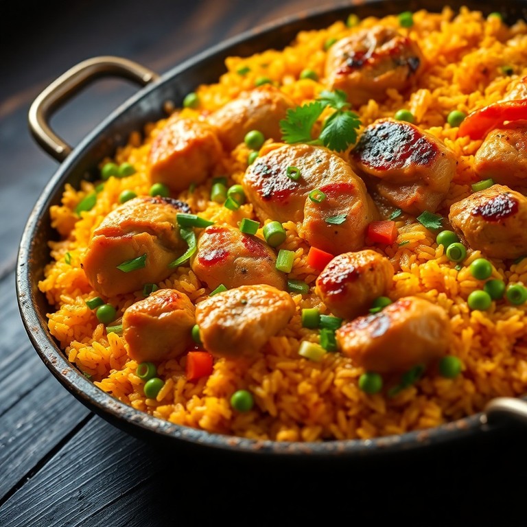 Paella Brasileira de Frango