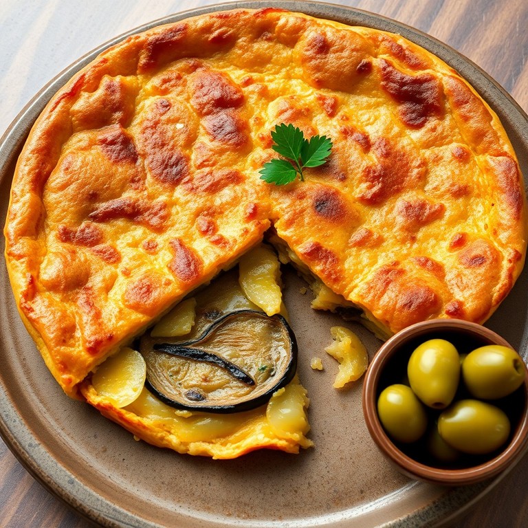 Tortilla Española con Berenjenas Caramelizadas