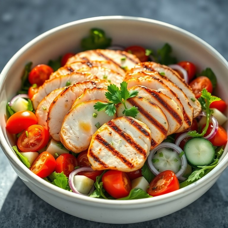 Grilled Lemon Herb Chicken Salad