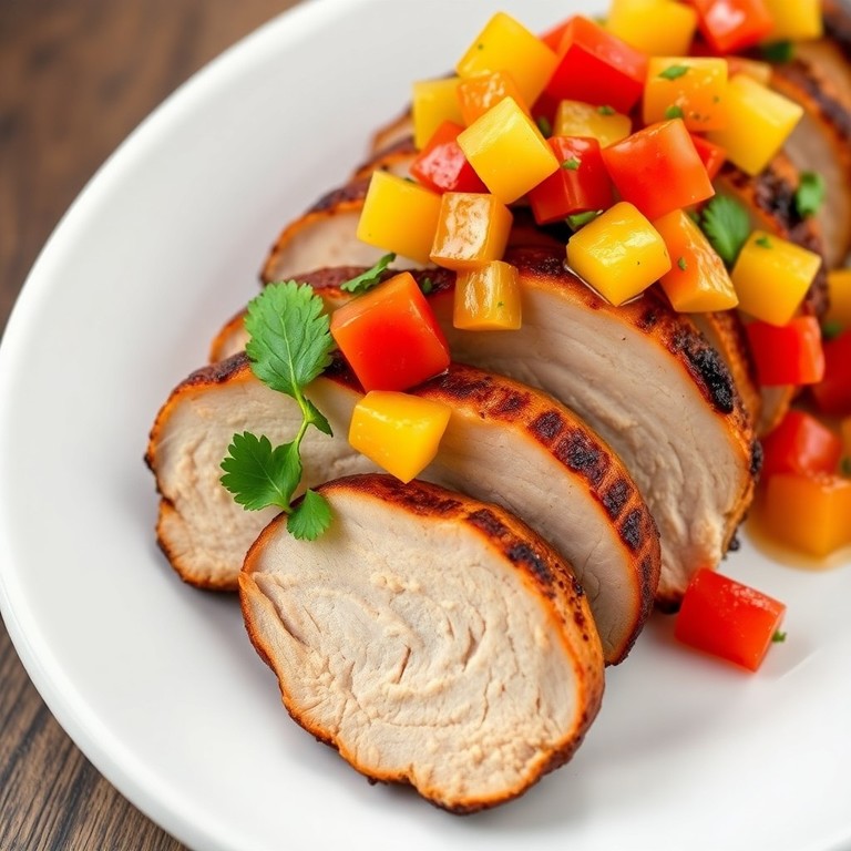 Baked Pork Tenderloin with Vibrant Pineapple Salsa