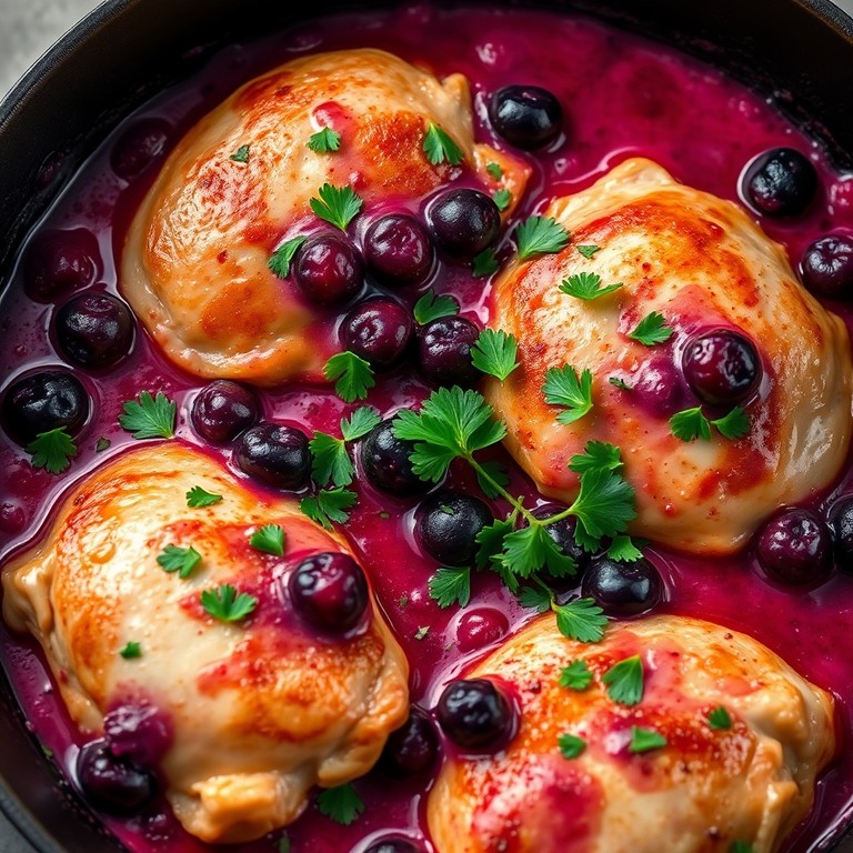 Creamy Berry Keto Chicken Bake