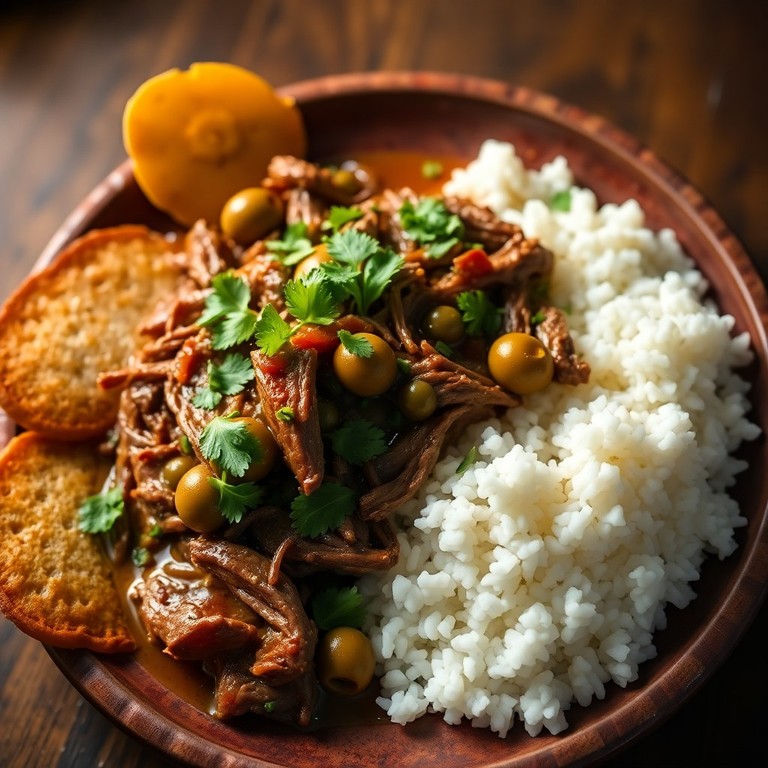 Carne Mechada a la Cibaeña con Toques de Hierbabuena