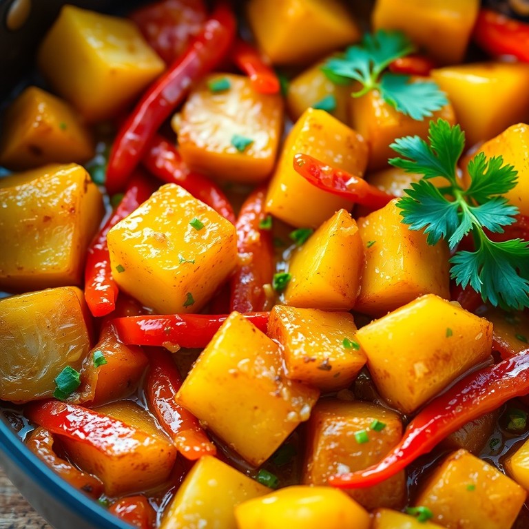 Peperoni e Patate in Padella con Aromi Provenzali