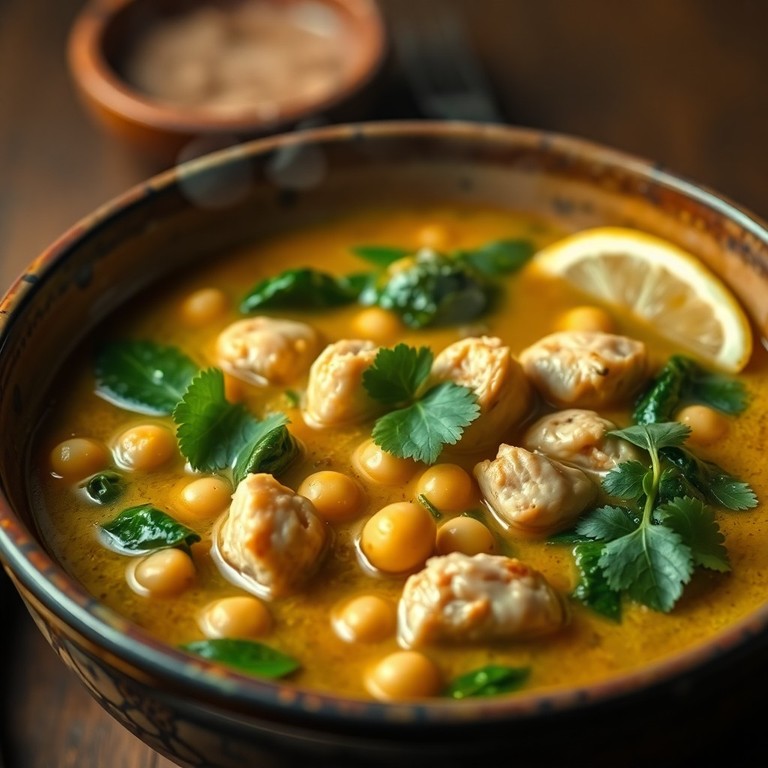 Herzhafte Orientalische Hähnchen-Gemüse-Suppe