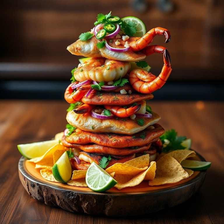 Mexican-Spiced Grilled Seafood Tower