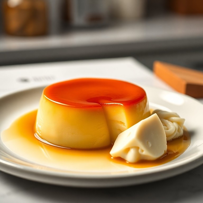 Flan Casero con Toque de Atina y Queso Cremoso