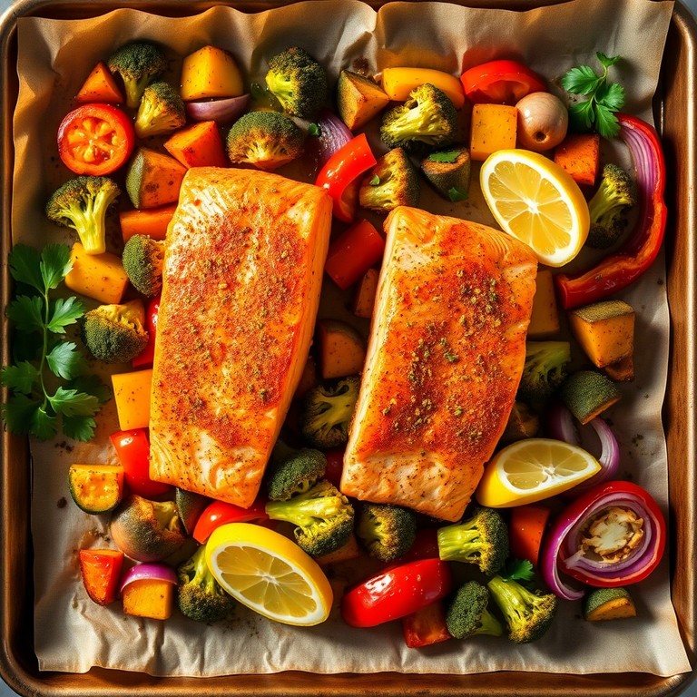 Effortless Sheet Pan Salmon and Veggies