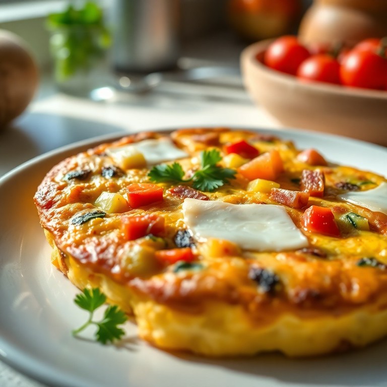 Frittata Ricca di Verdure e Prosciutto Crudo