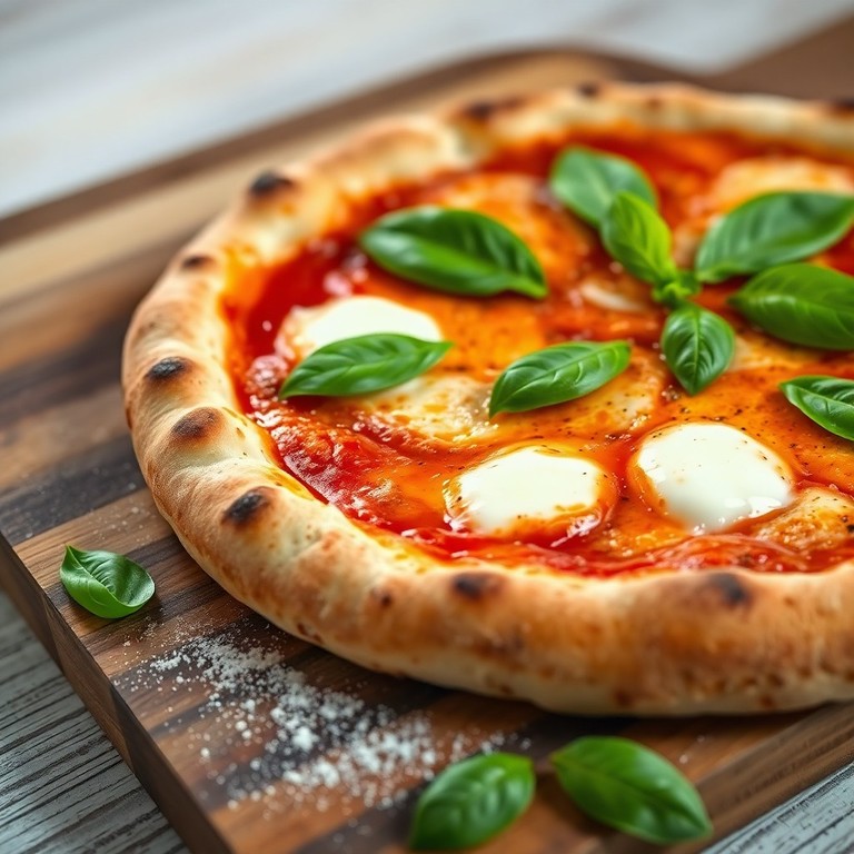 Pizza Margherita Clásica Casera