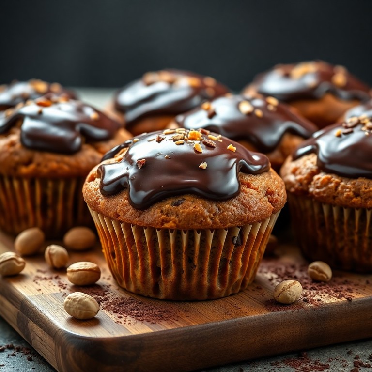 Luftige Schoko-Muffins mit weichem Kern