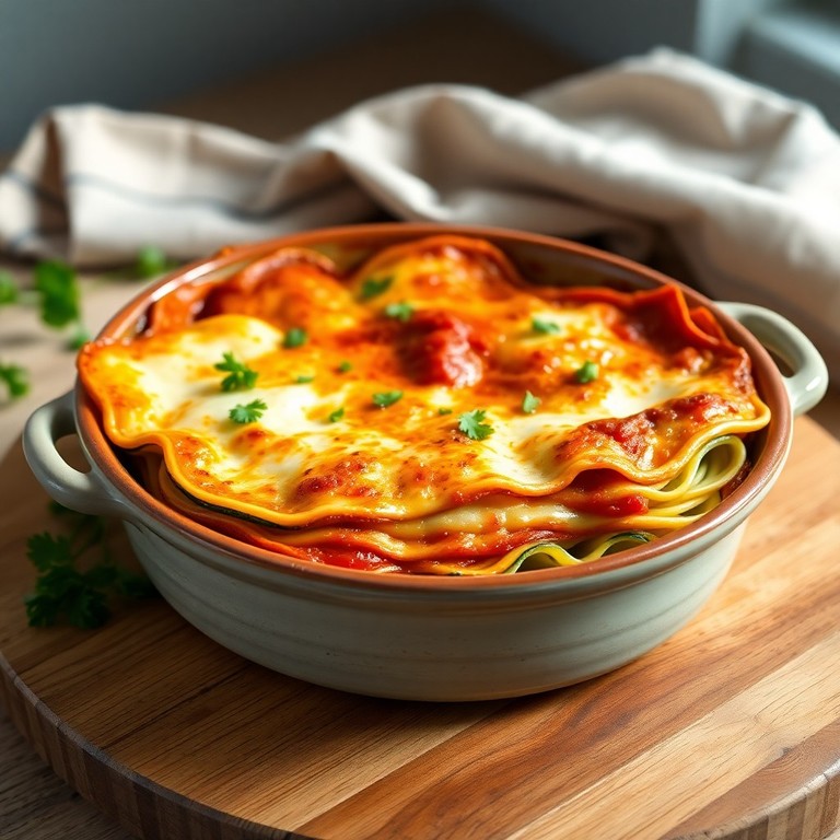 Lasaña de Zoodles y Pollo Ligera