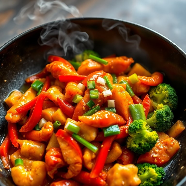 Asiatischer Flusskrebs-Wok mit Ingwer und Gemüse