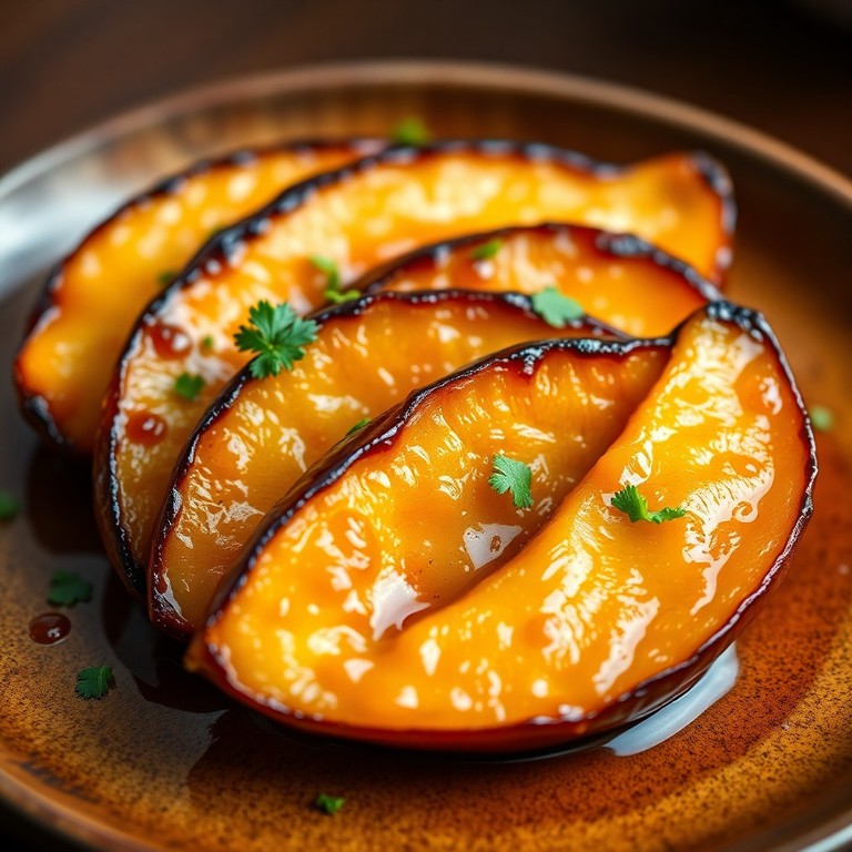 Geröstete Quitten mit scharfer Honig-Chili-Glasur