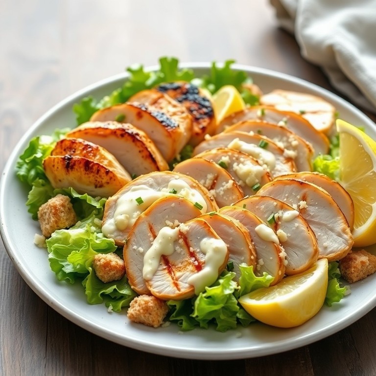 Ensalada César con Pollo a la Parrilla (Keto)
