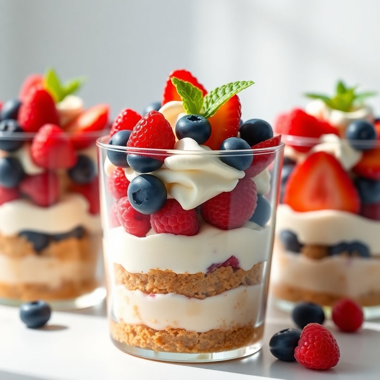 No-Bake Cheesecake Parfaits with Fresh Fruit