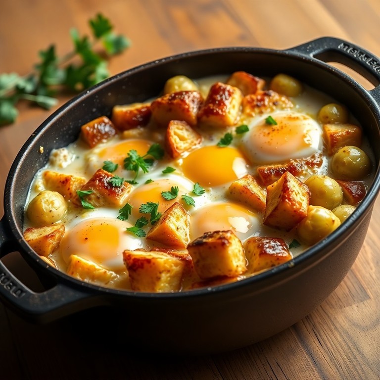 Romige Spruitjes Ovenschotel met Ham en Eieren