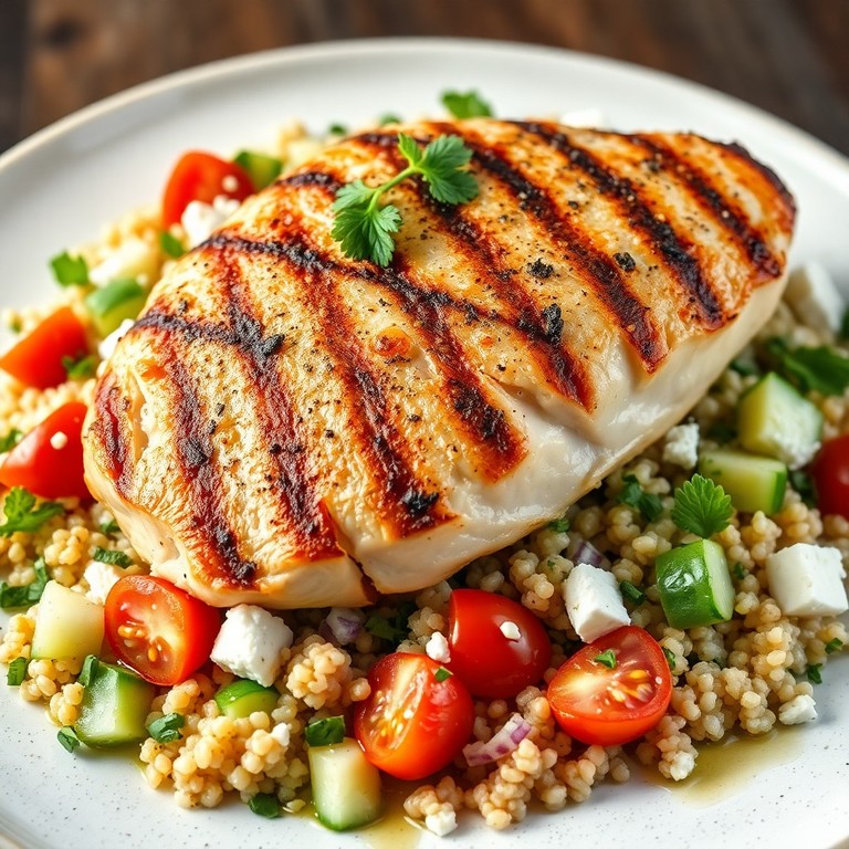 Gegrilltes Hähnchen mit Quinoa-Salat