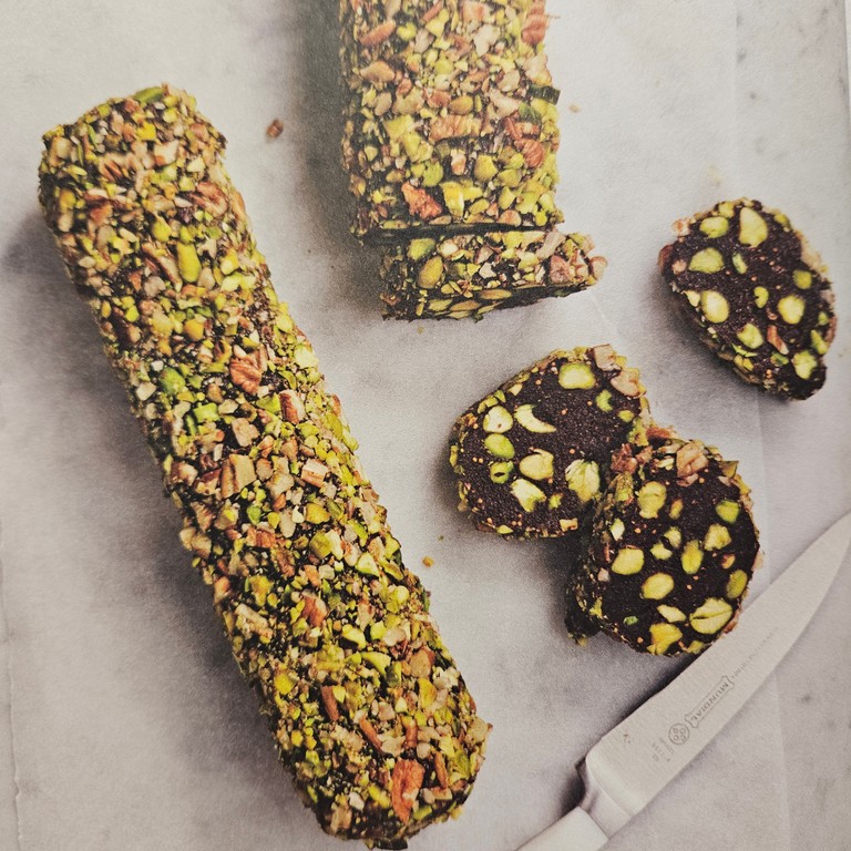 Chocolate nut salami