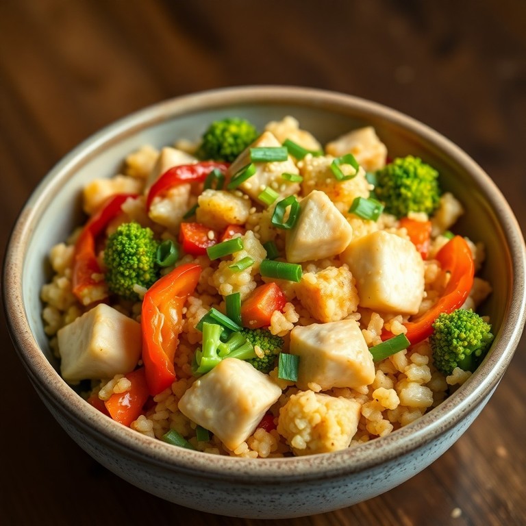 Keto Cauliflower Fried Rice with Protein