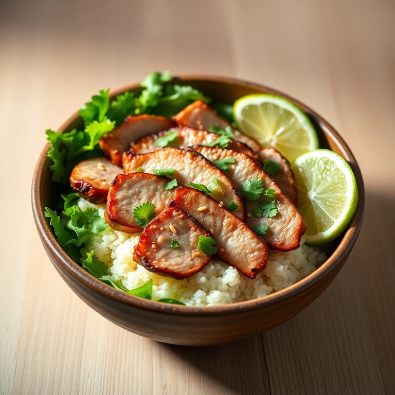 Keto Pork and Cauliflower Rice Bowl