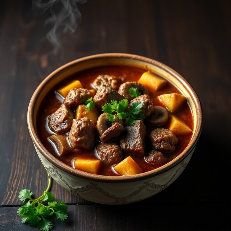 Hearty Keto Beef Stew with Zucchini and Mushrooms