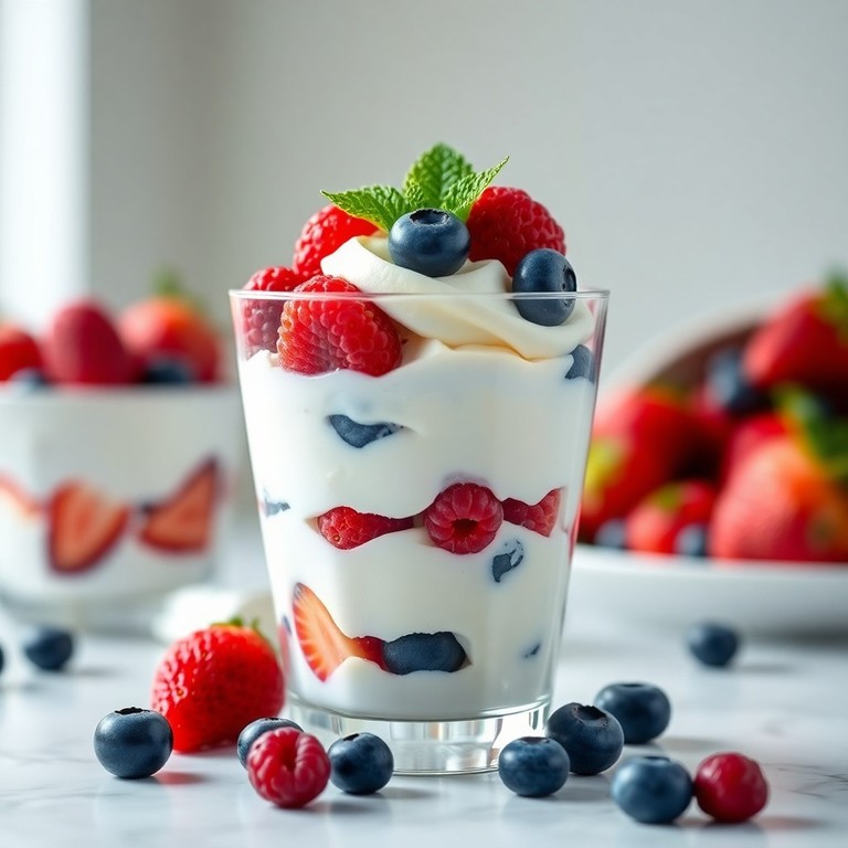 Keto Coconut Cream Berry Parfait
