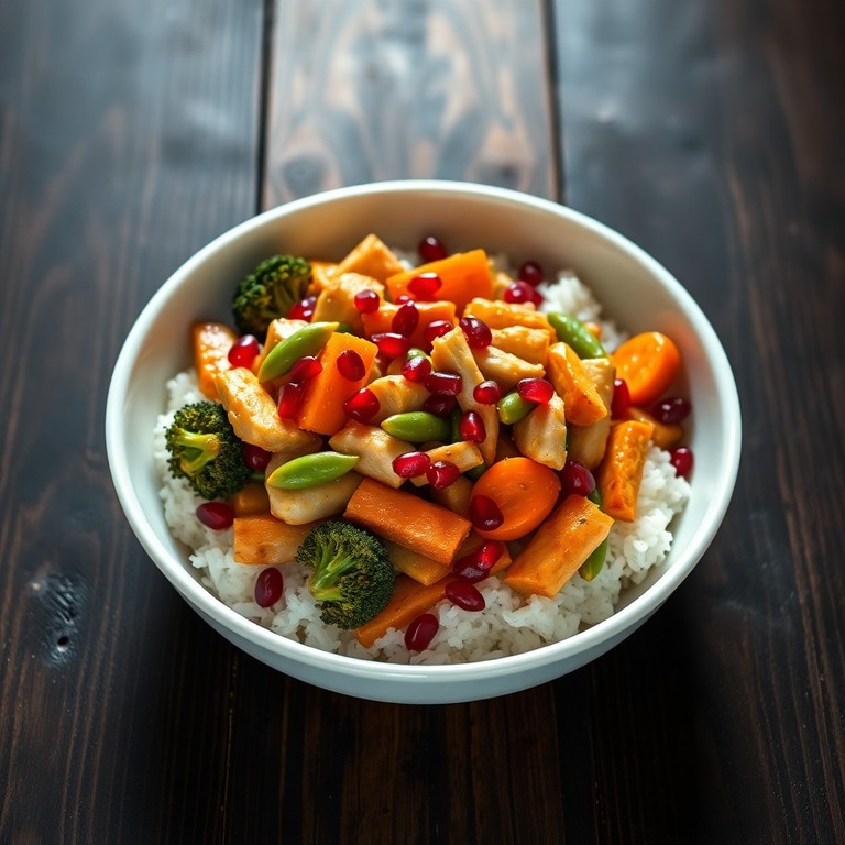 Gesunde Hähnchen-Gemüse-Pfanne mit asiatischer Note