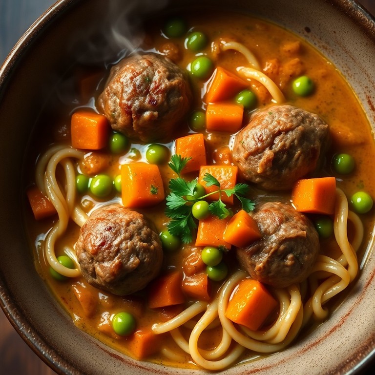 Ragoût de Boulettes de Veau aux Petits Pois et Carottes