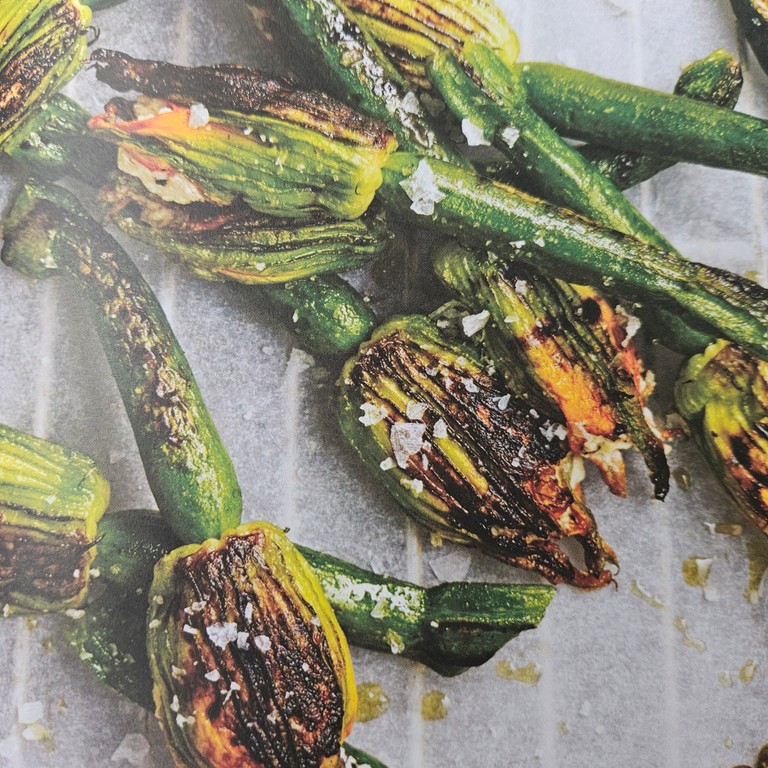 CHARGRILLED THREE-CHEESE ZUCCHINI FLOWERS