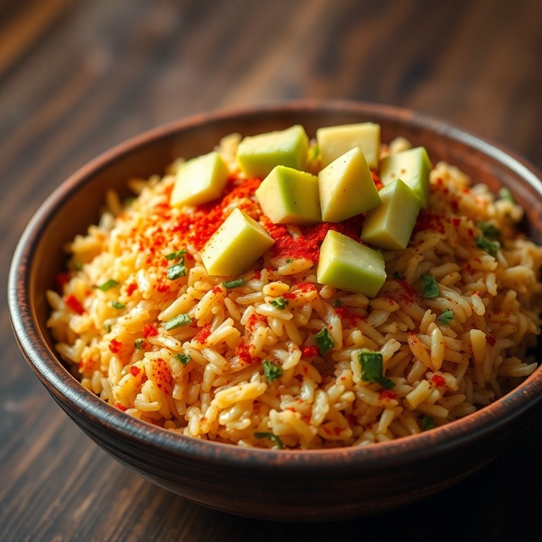 Riz Sauté Express aux Échalotes, Œuf et Paprika