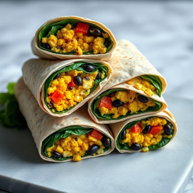 High-Protein Meal Prep Tofu Scramble Breakfast Wraps