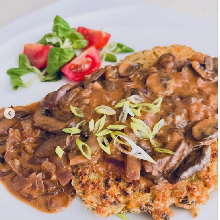 Haferschnitzel & Jägersoße